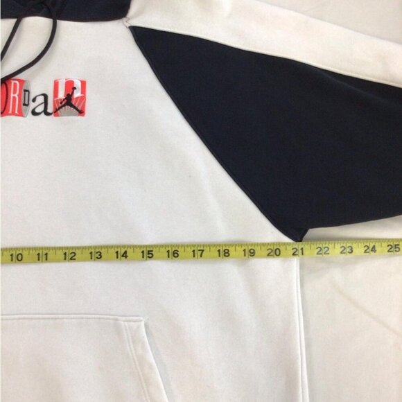 Nike Air Jordan Legacy Flight AJ 9 White Men's Hoodie Sweatshirt, size Medium - Picture 5 of 8